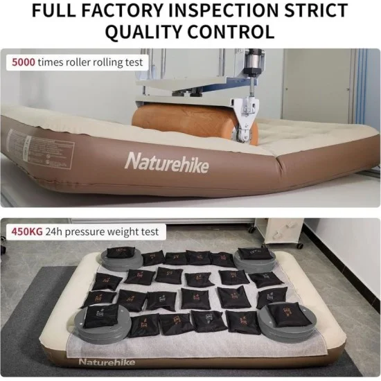 Naturehike (Chenjing) Built-In Pump Inflatable Mattress - Khaki Triple (200*180*25)